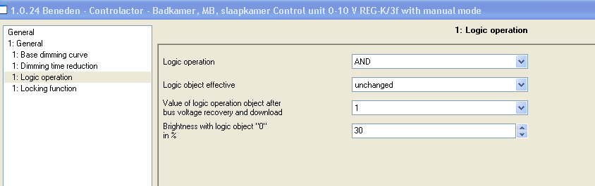 screenshot logic operation parameters